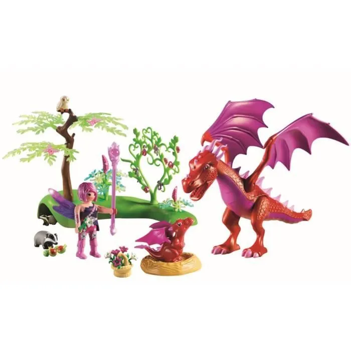 Fairies La maman dragon et son bébé-1