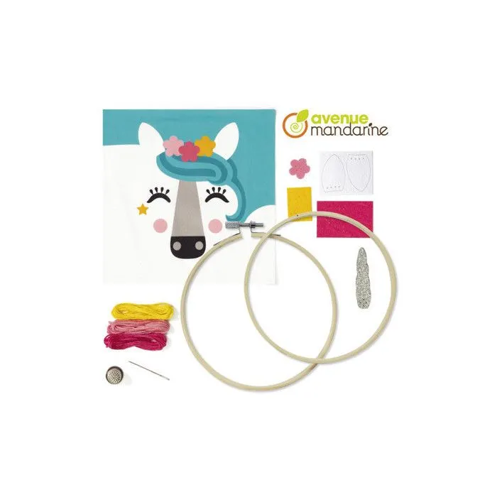 Kit Broderie Pix'Gallery pour enfant - Licorne-2