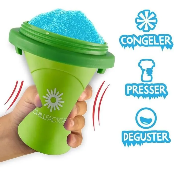 Mug à granité Chillfactor - Bandai - Couleur aléatoire Bleu, Rose ou Vert - fourni avec paille-2