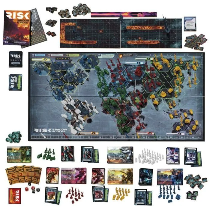 Risk Shadow Forces, jeu de stratégie, jeu de société Legacy familial et adultes, dès 13 ans, 3 à 5 joueurs, Avalon Hill-2