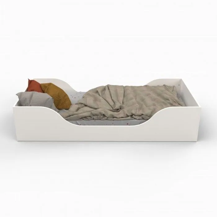 Lit enfant NOE 90x190 + sommier / Blanc-1