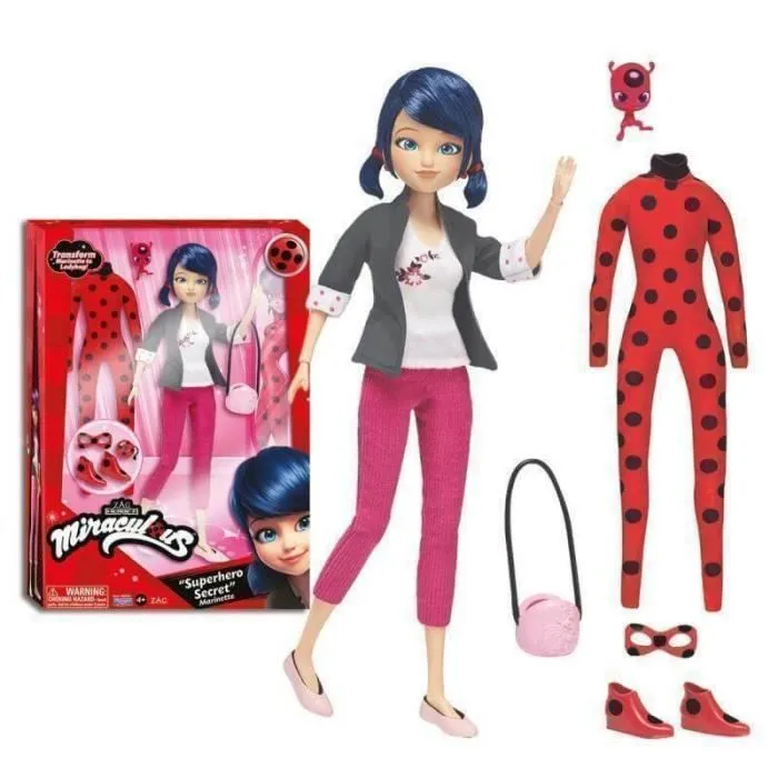 Bandai - Miraculous Ladybug - Poupée mannequin 26 cm et ses deux tenues-0
