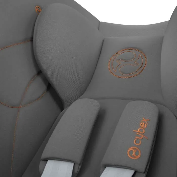 Coque Auto bébé Cloud G CYBEX i-Size - Inclinable - Tissu respirant - Homologation avion - Moon Black-7