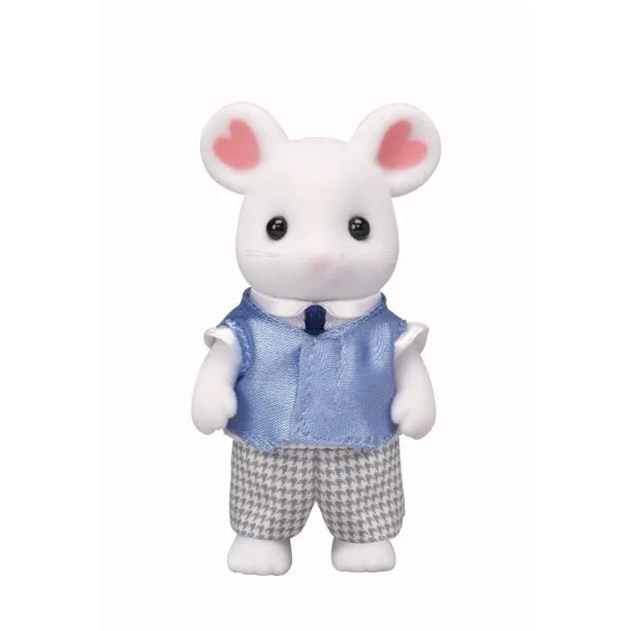 Figurine Famille Souris Marshmallow Sylvanian - SYLVANIAN FAMILIES - 5308 - Articulée et Habillée - Mixte-1