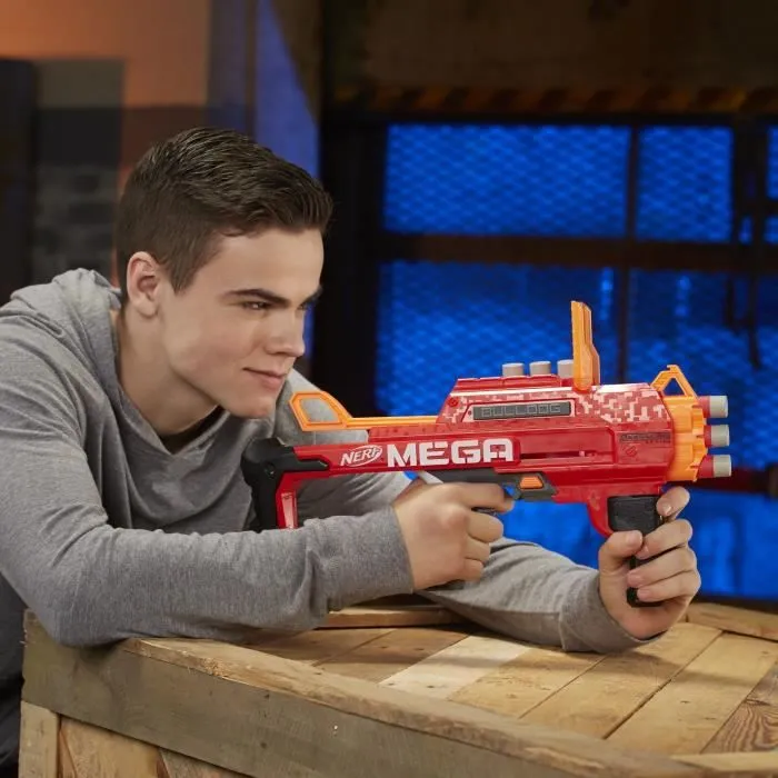 NERF MEGA - Bulldog - Pistolet avec fléchettes en mousse - Mixte - A partir de 8 ans-1