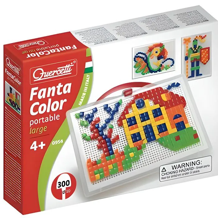 Jeu de mosaïques FantaColor Portable Large Carré - QUERCETTI - Mixte - A partir de 4 ans-0