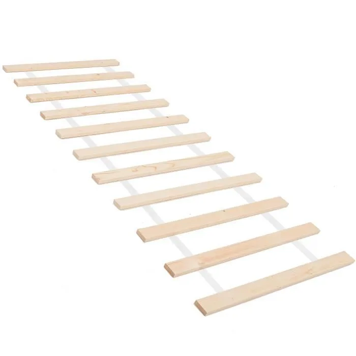 Sommier à lattes - SPRINGOS - 80 x 200 cm - Bois - 11 lattes-1