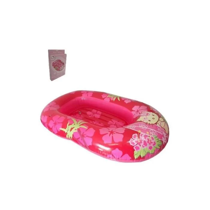 Bateau gonflable - Hello Kitty - 120x80 cm - Rose - 1 personne - Charge max 20 kg-0