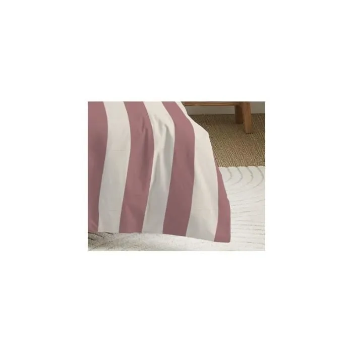 Parure de couette réversible pour lit 90 x 190 cm Deauville pourpre-3