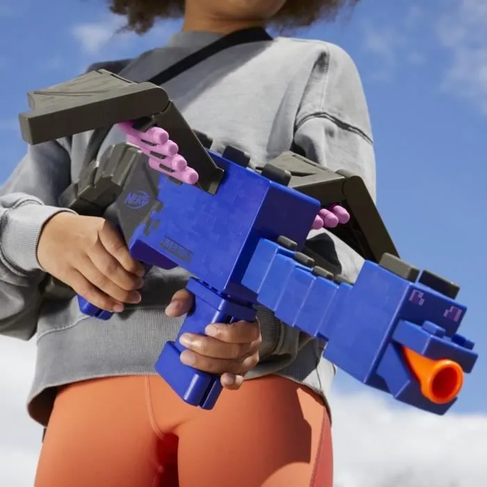 Blaster Nerf Minecraft Ender Dragon avec 12 fléchettes en mousse Nerf Elite-3