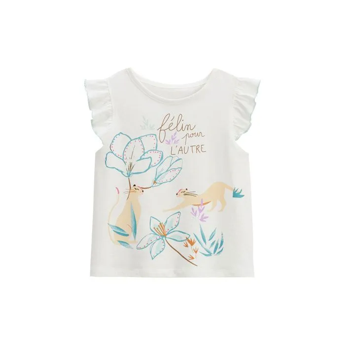 Pyjama enfant - Patroika - Manches courtes - 100% coton - Imprimé fantaisie - Volants-1