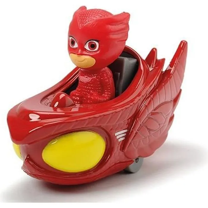 Véhicule en métal Bibou + Vehicule X1 Blister - MAJORETTE - PJ Masks - Roues libres - Figurine incluse-0