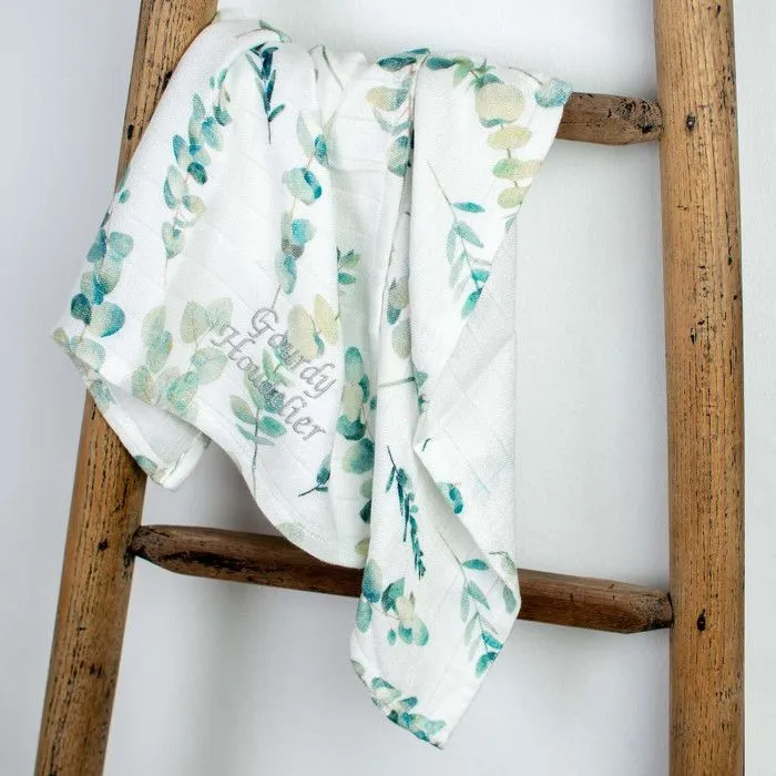 Lot de 2 langes en viscose de bambou Eucalyptus 50x50 cm Multicolore-1