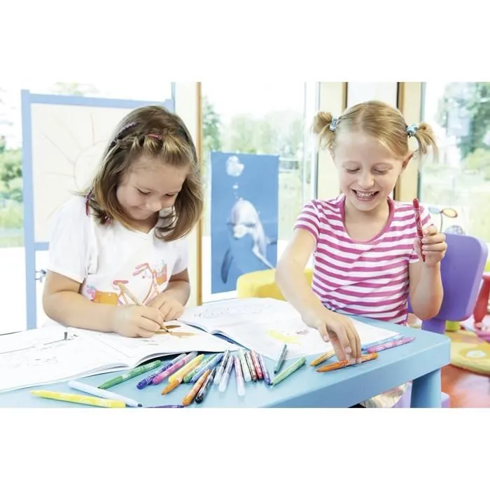 STABILO - 12 feutres de coloriage Trio A-Z - dont 4 fluos - pointe moyenne-2