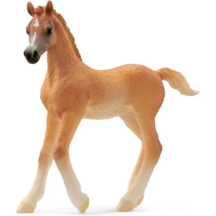 Figurine de cheval - SCHLEICH - Poulain Arabe - Blanc - Intérieur - Pour Enfant-0