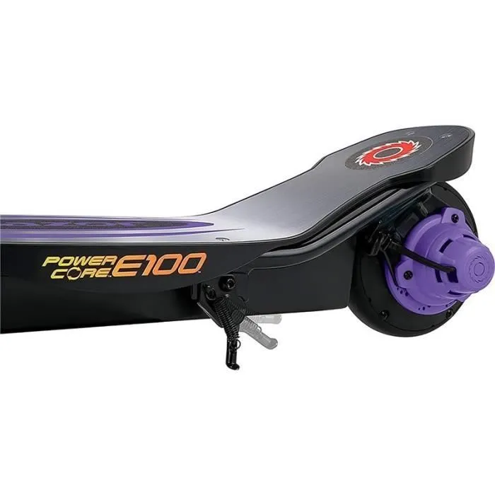 RAZOR Trottinette électrique enfant - Power Core E100 - Aluminium Deck - Violet-5