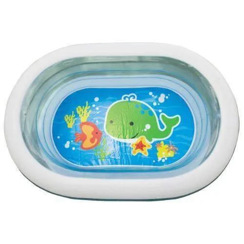 Intex 57482NP - - Jeu de Plein Air - Petite piscine ovale baleine - 163X107x46 cm-0