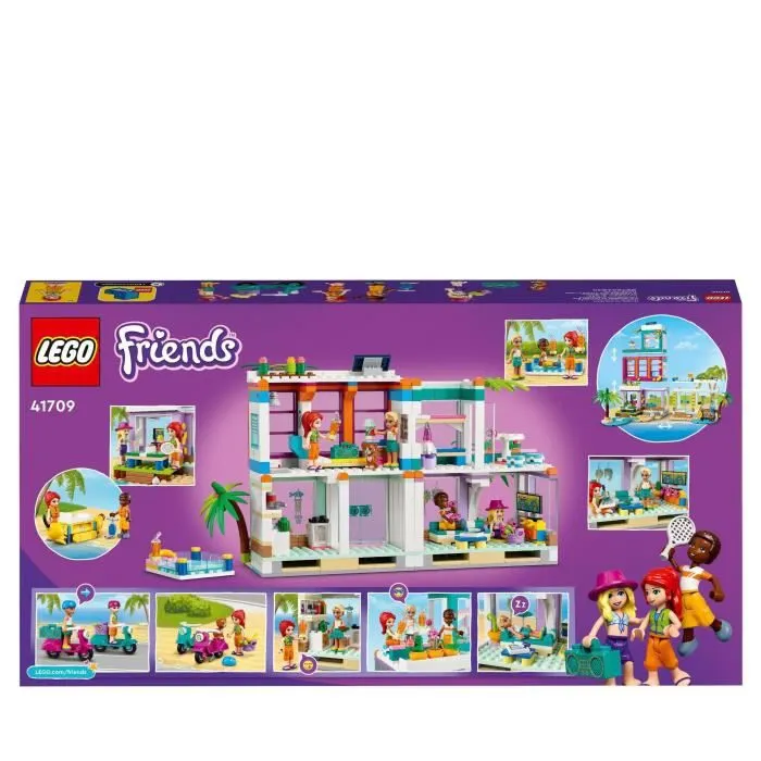 LEGO® 41709 Friends La Maison De Vacances Sur La Plage Été 2022, Avec Piscine, Mini-Poupée Mia et Accessoires, Enfants Dès 7 Ans-5