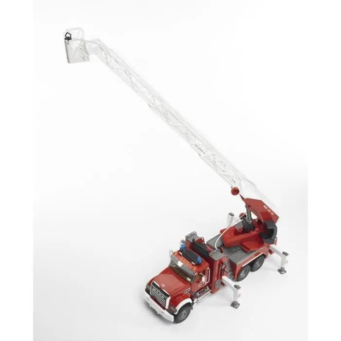 Camion Pompier MACK Granit avec Echelle et Pompe à Eau - BRUDER - Echelle 1:16 - Pour Garçon de 3 ans et plus-4