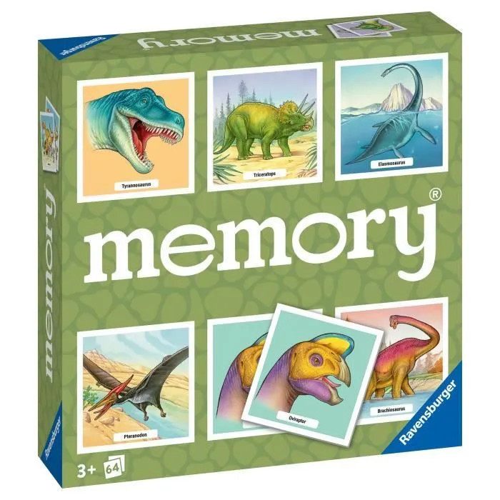 Grand memory® Dinosaures, Jeu Educatif, association et mémorisation, A partir de 3 ans, 20924, Ravensburger-2