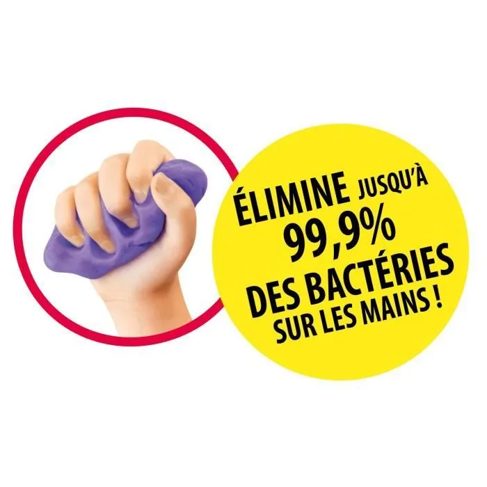 Canal Toys - Kit Burger Pâte à modeler antibactérienne - Élimine jusqu'à 99,9% des bactéries sur les mains - dès 2 ans - SND006-1