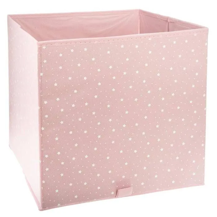 Bac de rangement enfant "Etoile" - rose - Rose - Atmosphera createur d'interieur-0