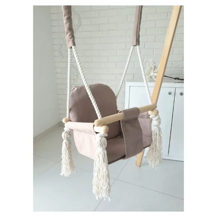 Balançoire lapin beige-1
