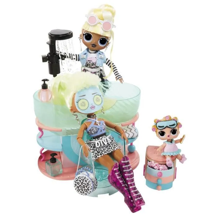 Coffret Salon & Spa L.O.L. Surprise - Baignoire, Bar à jus, Coiffure, Manucure/Pédicure - Mixte - 4 ans et plus-4