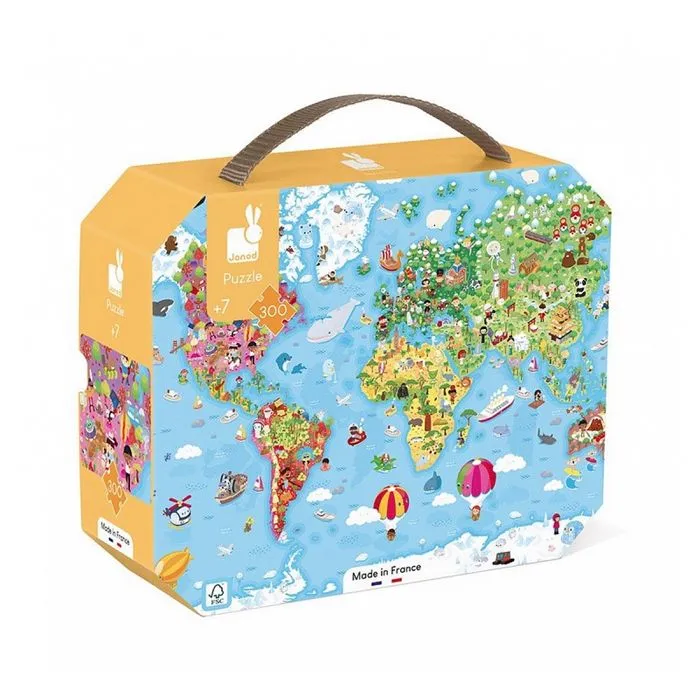 Janod Puzzle World Giant-1