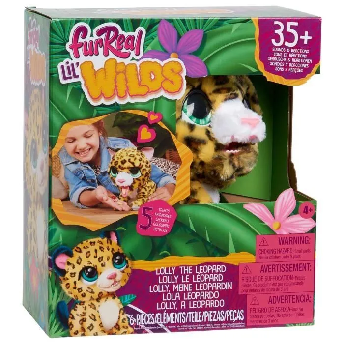 JUST PLAY FURREAL LIL WILDS LOLLY THE LEOPARD INTERACTIVE 8-INCH PLUSH-0