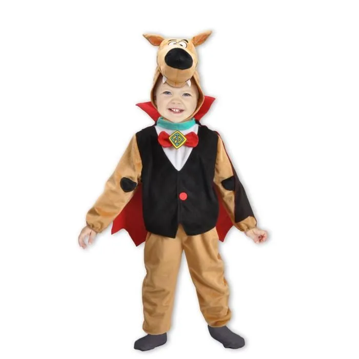 Déguisement Scooby-Doo Halloween Special Edition pour bébé garçon - CIAO - Taille 1-2 ans - Marron, rouge, noir-0