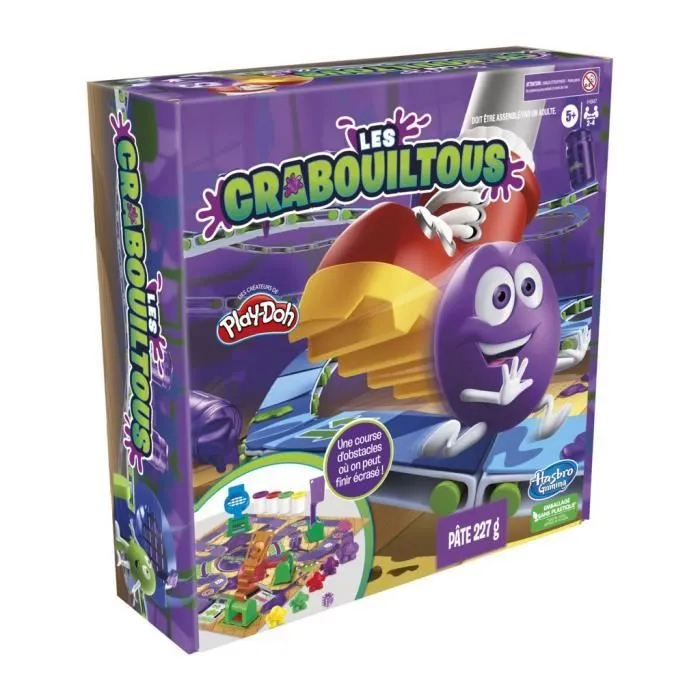 Les Crabouiltous, jeu de plateau pour enfants, à partir de 5 ans, jeu pour la famille avec pâte à modeler-4