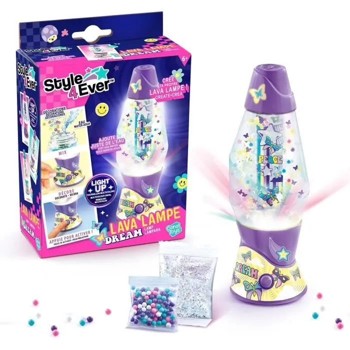 Mini Lava Lampe DIY - CANAL TOYS - STYLE 4 EVER - OFG 234 - Rose - Multicolore - Enfant-0