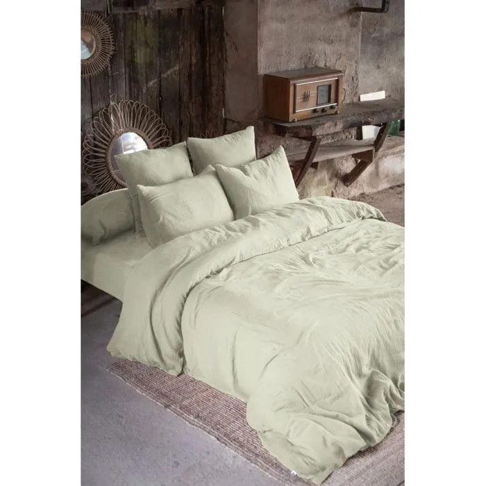 Parure de draps 4 pièces & 5 pièces "Gaïa" Gaze de Coton-1