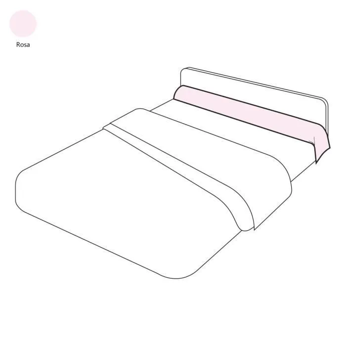 Taie de traversin uni Rosa 43x185 - Sylvie Thiriez-0