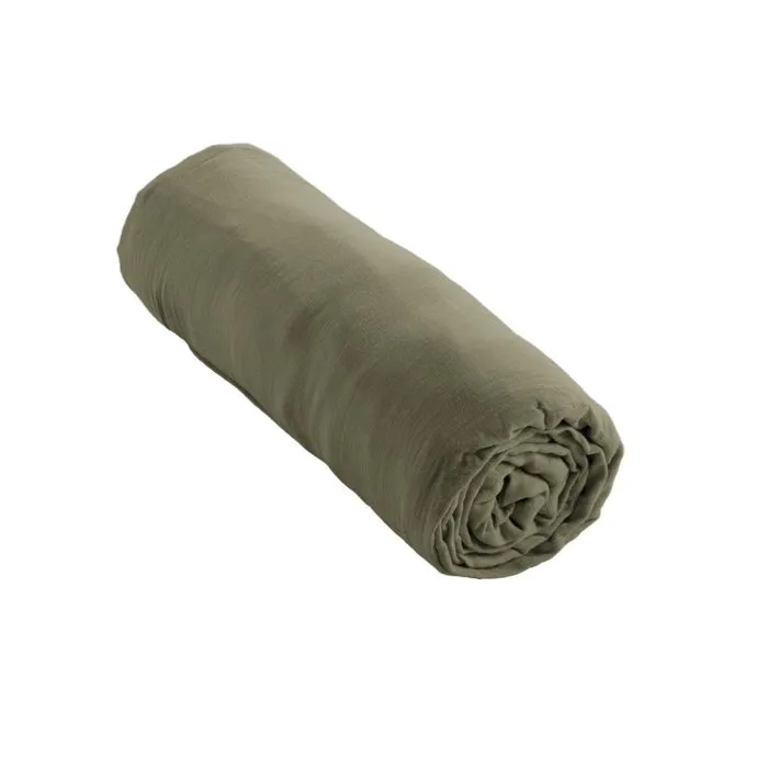 Pack gaze de coton parure de couette 220x240 cm + drap housse 140x190 + 2 taies 60x60 Romarin-1