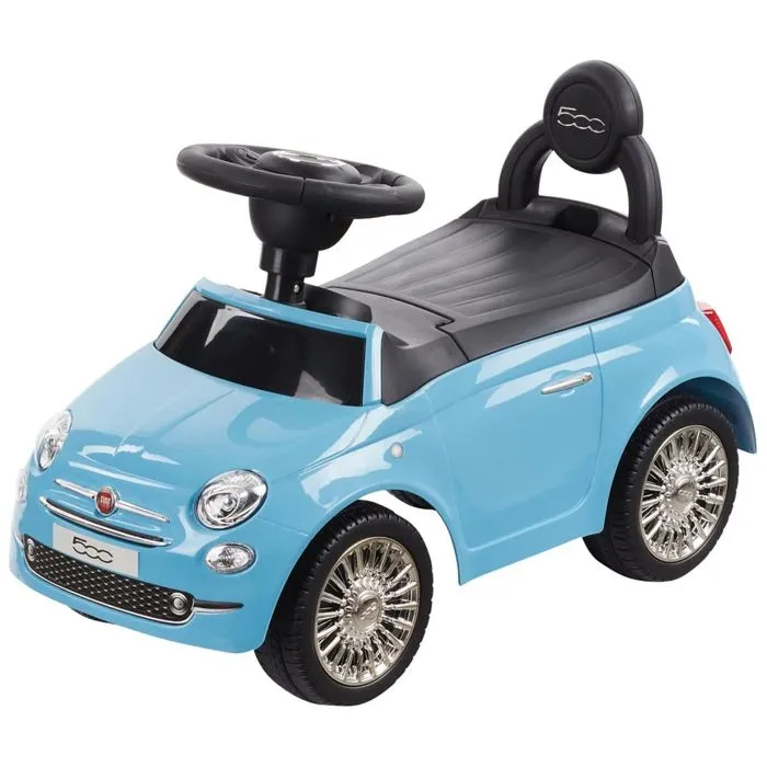 Toboggan Fiat 500 Bleu pour Enfant - JAMARA KIDS - A partir de 18 mois - Coffre sous le siège-3