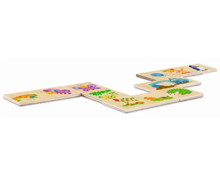 Jeu d'appariement - SELECTA - Serpent d'images - 20 plaquettes en bois - 2 joueurs ou plus - 3 ans et plus-1
