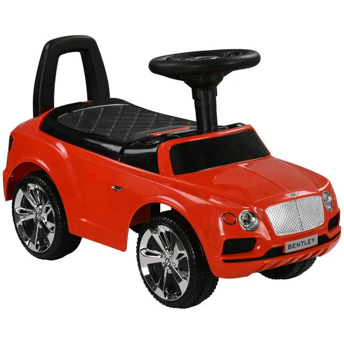 Porteur trotteur enfants - AIYAPLAY - voiture licence Bentley Bentayga 18-36 mois coffre - klaxon - 67 x 29 x 39 cm rouge-0