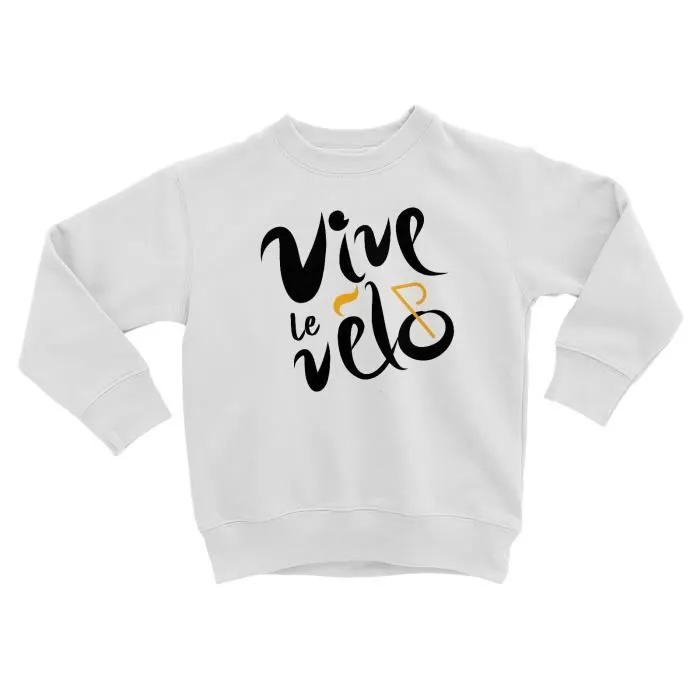 Sweatshirt Enfant Vive le Vélo France Cyclisme Tour Course Route-0