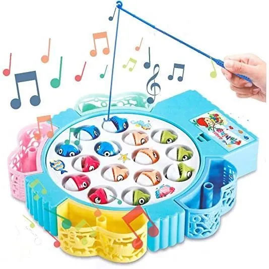 Jeu de Société Peche a la Ligne Enfant - ZGEER - Peche a la Ligne Enfant - Mixte - Enfant - 3 ans - Blanc-0