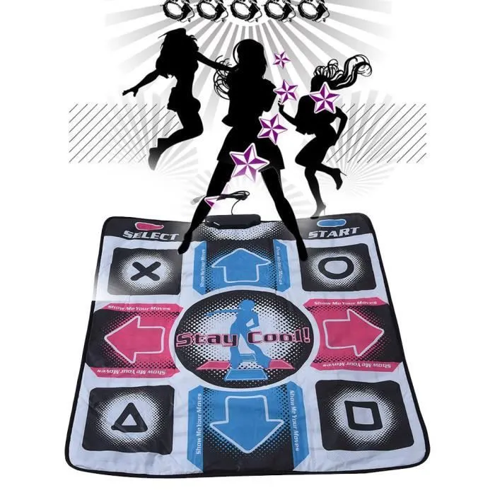 USB Danse Tapis de Dance Étui Pad non-Glissant Pour PC TV Av Vidéo Ménage Jeu T-3