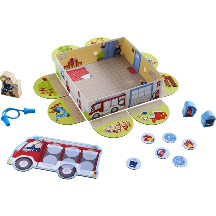 HABA - Mes premiers jeux - Théo le Pompier - Jeu de mémo - 2 ans et plus, 303808-3