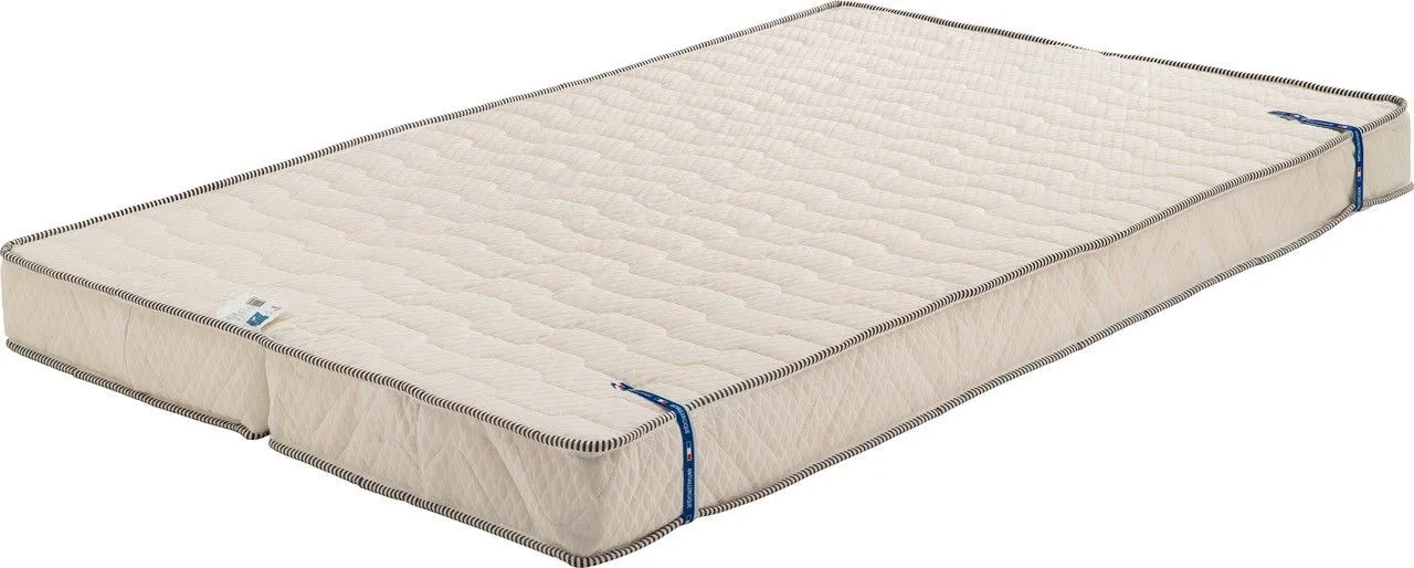 Literie -Matelas Très Ferme Pour Clic Clac + Alèse 130x190 x 10 cm - Dim Assise 60 cm - Déhoussable Housse Lavable - 5 zones de Conf-1