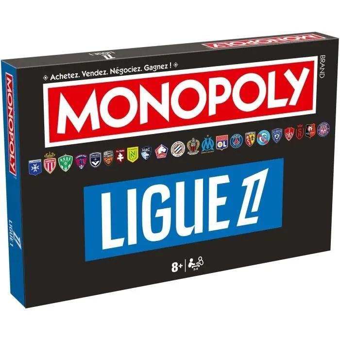 Monopoly Ligue 1 - Plongez dans l'univers du football français, Jeu de société - WINNING MOVES-0