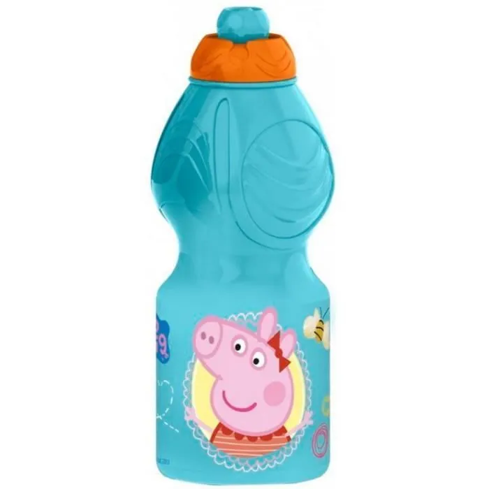 Gourde de sport - Nickelodeon - Peppa Pig - 18 x 6 cm - 400 ml - PVC alimentaire-0
