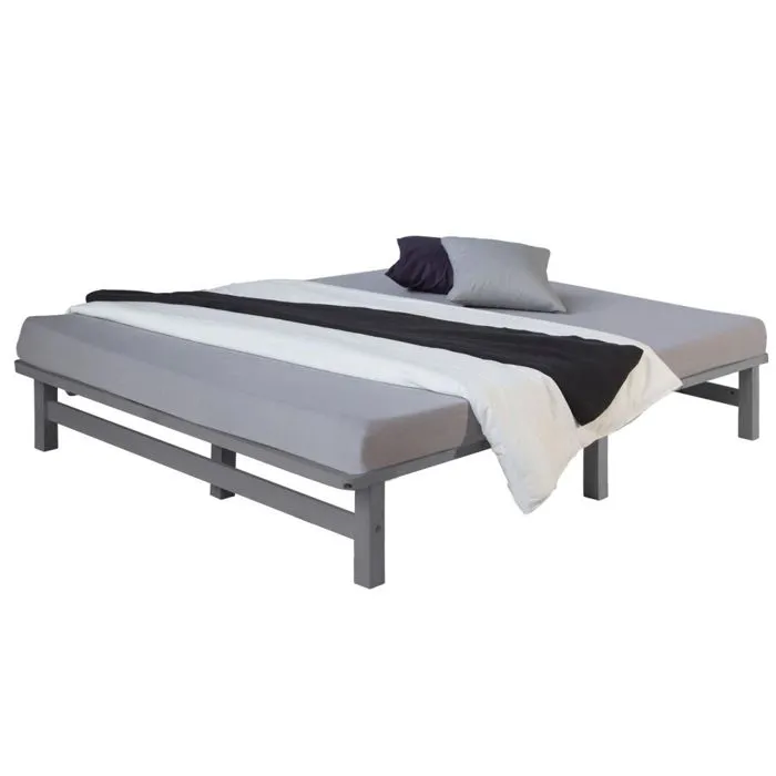 Lit palette 140x200 cm gris-2