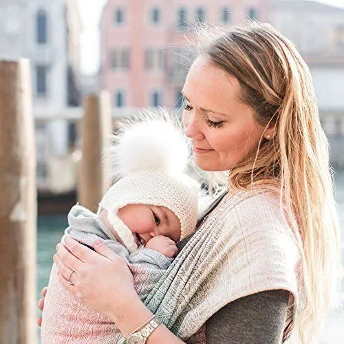 Echarpe de Portage DIDYMOS Prima Aurora Taille 5 - Extensibilité en diagonale - 100% coton biologique-2