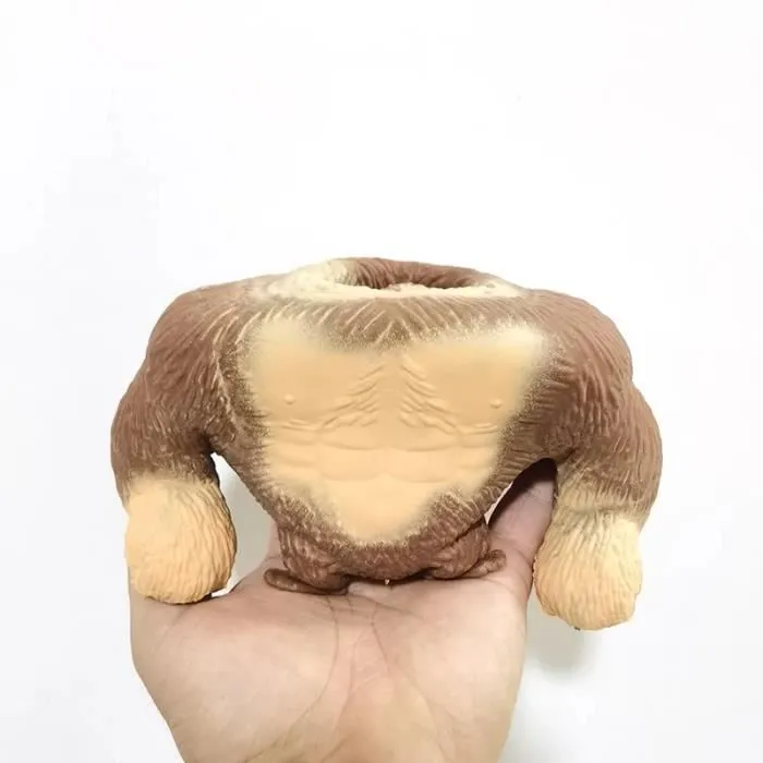 Version sable - Grand Jouet Géant Anti-stress Orang-outan Fidget, Singe Élastique Squishy, Gorille Drôle, Déc-1