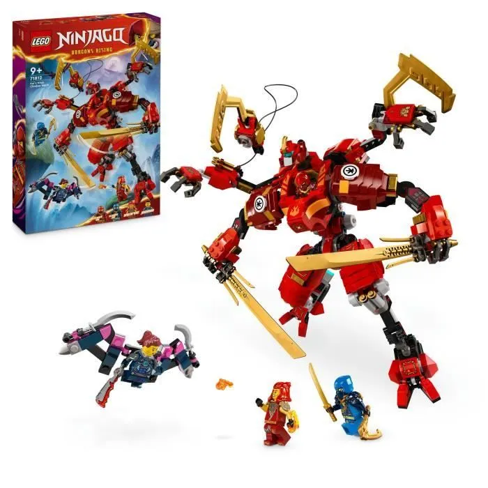 LEGO NINJAGO 71812 Le Robot Grimpeur Ninja de Kai, Set de Jeu d’Aventure pour Enfants-0